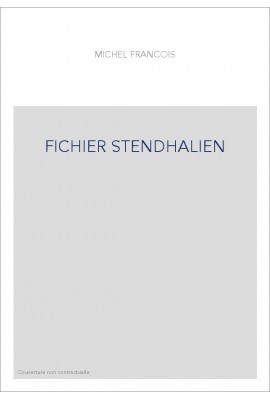 FICHIER STENDHALIEN