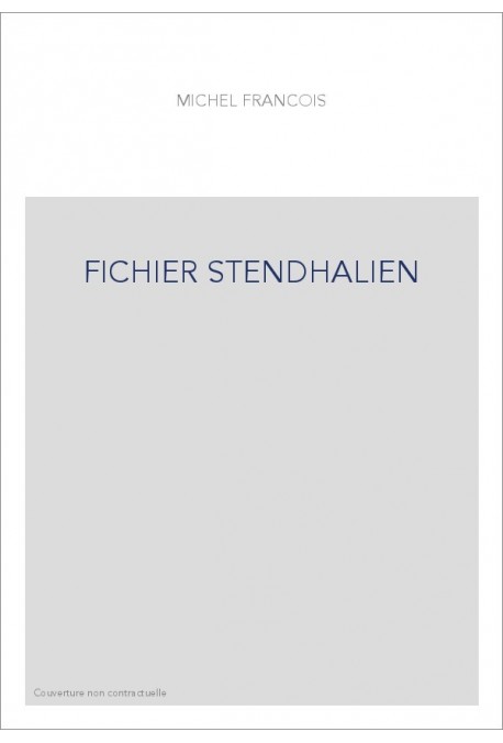 FICHIER STENDHALIEN