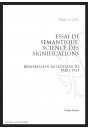 ESSAI DE SEMANTIQUE SCIENCE DES SIGNIFICATIONS