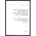 A DICTIONARIE OF THE FRENCH AND ENGLISH TONGUES (1611)