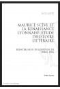 MAURICE SCEVE ET LA RENAISSANCE LYONNAISE ÉTUDE D’HISTOIRE LITTÉRAIRE