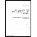GRAMMAIRE DES LANGUES ROMANES