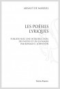 POESIES LYRIQUES LES