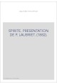 SPIRITE. PRESENTATION DE P. LAUBRIET. (1882).