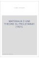 MATERIAUX D'UNE THEORIE DU PROLETARIAT. (1921).
