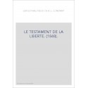 LE TESTAMENT DE LA LIBERTE. (1848).