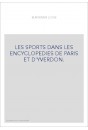 LES SPORTS DANS LES ENCYCLOPEDIES DE PARIS ET D'YVERDON.