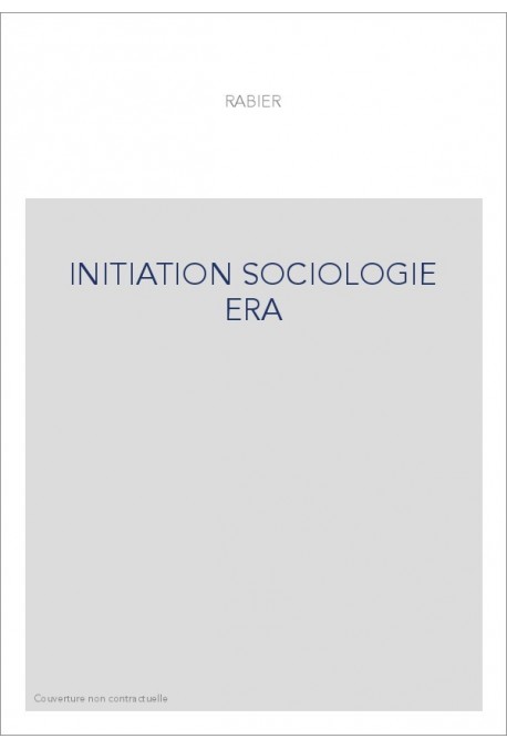 INITIATION SOCIOLOGIE ERA