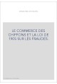 LE COMMERCE DES CHIFFONS ET LA LOI DE 1905 SUR LES FRAUDES.