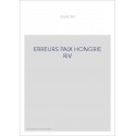 ERREURS PAIX HONGRIE RIV