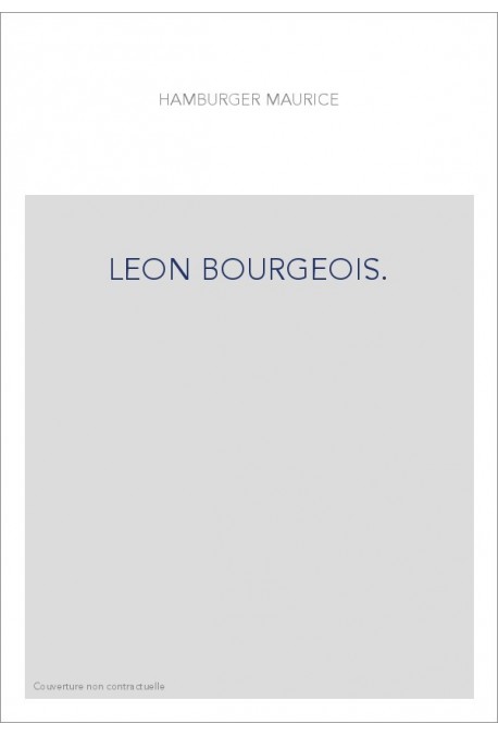 LEON BOURGEOIS.