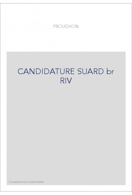 CANDIDATURE SUARD br RIV