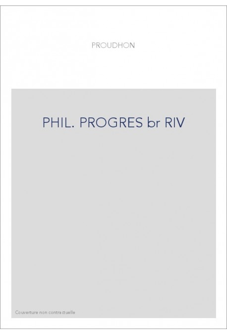 PHIL. PROGRES br RIV