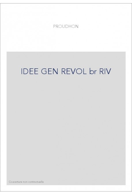 IDEE GEN REVOL br RIV