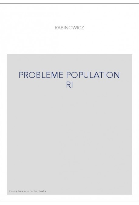 PROBLEME POPULATION RI