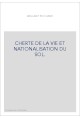 CHERTE DE LA VIE ET NATIONALISATION DU SOL.