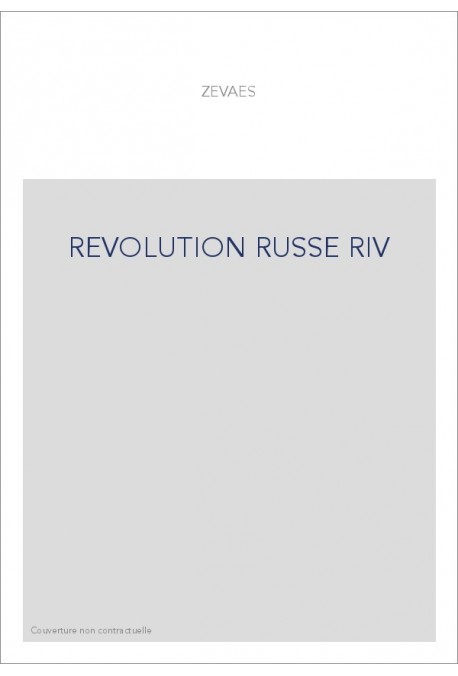 REVOLUTION RUSSE RIV