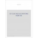 CE QUE NOUS DEVONS FEM RIV