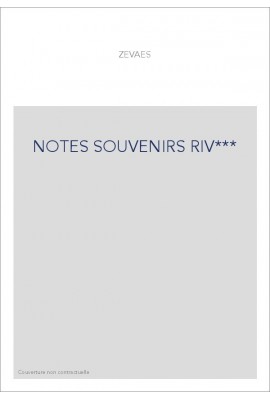 NOTES SOUVENIRS RIV***