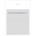 NOTES SOUVENIRS RIV***