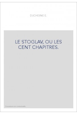 LE STOGLAV, OU LES CENT CHAPITRES.