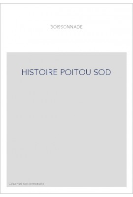 HISTOIRE DU POITOU