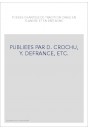 PUBLIEES PAR D. CROCHU, Y. DEFRANCE, ETC.