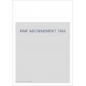 RIMF ABONNEMENT 1984