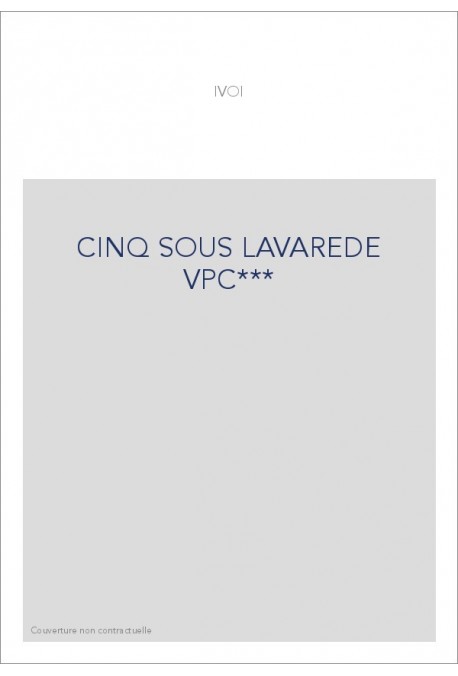 CINQ SOUS LAVAREDE VPC***