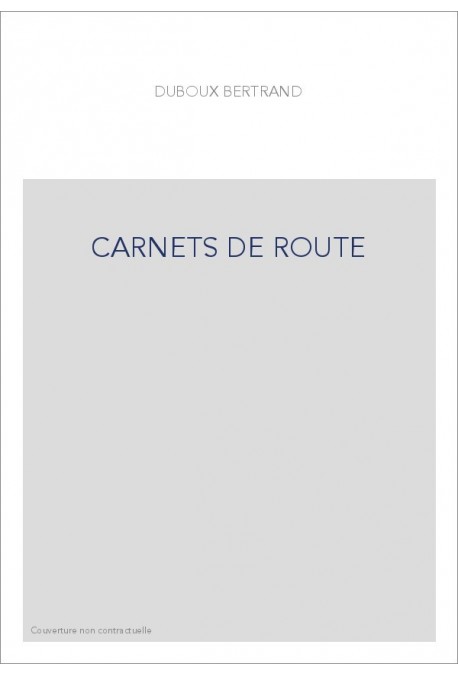 CARNETS DE ROUTE