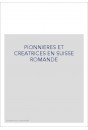 PIONNIERES ET CREATRICES EN SUISSE ROMANDE