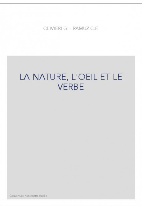 LA NATURE, L'OEIL ET LE VERBE