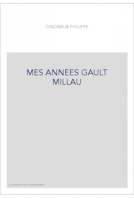 MES ANNEES GAULT MILLAU