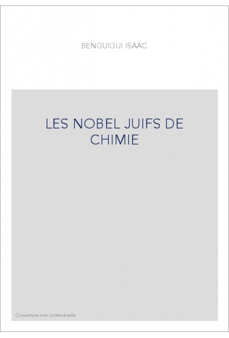 LES NOBEL JUIFS DE CHIMIE