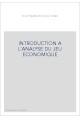 INTRODUCTION A L'ANALYSE DU JEU ECONOMIQUE