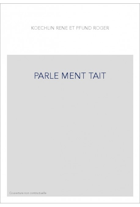 PARLE MENT TAIT