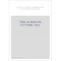 ACTES DU CONGRES INTERNATIONAL D'HISTOIRE DES RELIGIONS TENU A PARIS EN OCTOBRE 1923.