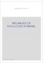MELANGES DE PHILOLOGIE ROMANE.
