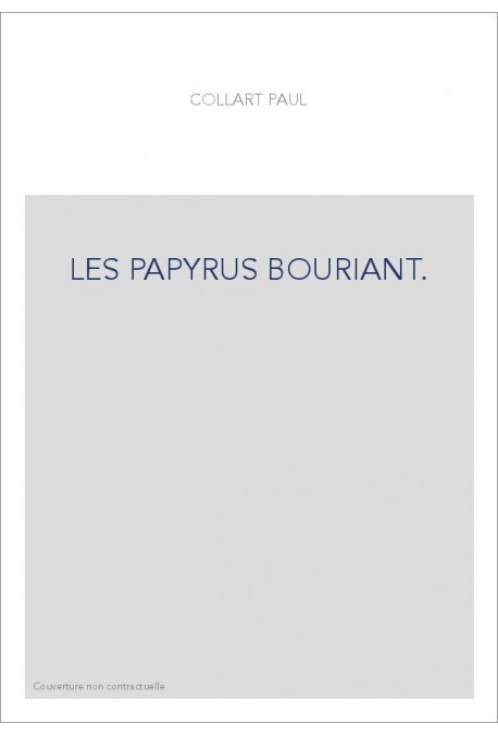 LES PAPYRUS BOURIANT.