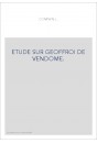 ETUDE SUR GEOFFROY DE VENDOME.