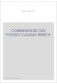 COMMENTAIRE DES POESIES D'AUZIAS MARCH.