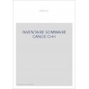 INVENTAIRE SOMMAIRE DES DOCUMENTS MANUSCRITS CONTENUS DANS LA COLLECTION CHATRE DU CANGE AU DEPARTEMENT DES