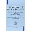 ŒUVRES DE MYLORD COMTE DE SHAFTESBURY, CONTENANT DIFFERENTS OUVRAGES DE PHILOSOPHIE ET DE MORALE