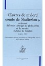 ŒUVRES DE MYLORD COMTE DE SHAFTESBURY, CONTENANT DIFFERENTS OUVRAGES DE PHILOSOPHIE ET DE MORALE