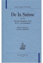 DE LA SUISSE
