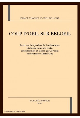 COUP D'OEIL SUR BELOEIL. ECRIT SUR LES JARDINS DE L'URBANISME.