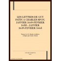 LES LETTRES DE GUY PATIN A CHARLES SPON (JANVIER 1649 - FEVRIER 1655)