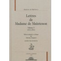 LETTRES DE MADAME DE MAINTENON VOLUME V. 1711-1713