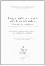 LANGUE, STYLE ET STRUCTURE DANS LE MONDE INDIEN