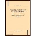 DE L'EMANCIPATION A L'ANTISEMITISME: HISTOIRE DE LA COMMUNAUTE JUIVE DE PARIS. 1789-1880